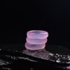 YIGEDAN 3pcs Natural Agate Rings Pink Jade Rings Jewelry Gemstone,