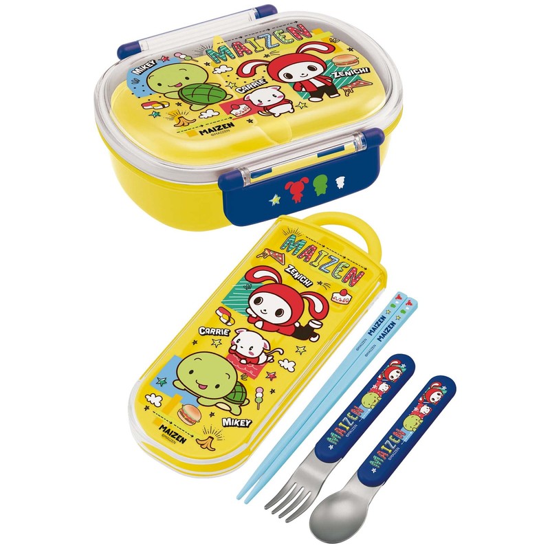 Skater TACC2AG-A Trio Set, Chopsticks, Spoon and Fork, Maizen Sisters,