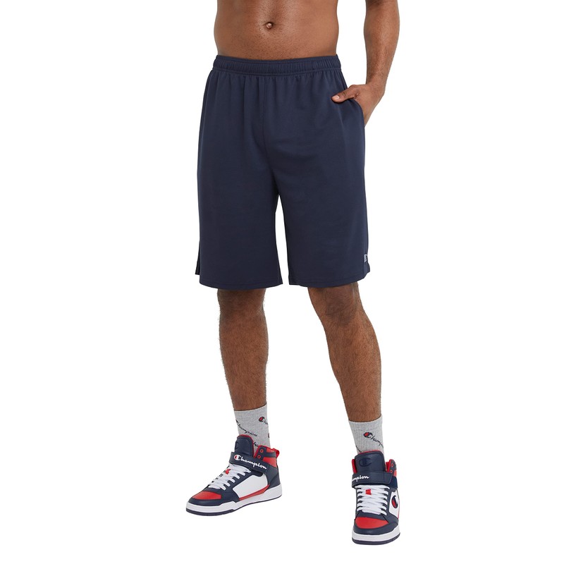 Champion Short De Entrenamiento, Pantalones Cortos Hombre, NAVY, XL