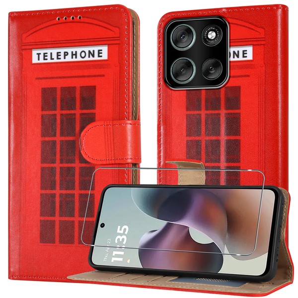 Schutzhülle für Motorola Moto G56 5G mit 1 x Displayschutzfolie,