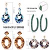 SEVENSTONE 4 Pcs Acrylic Dangle Drop Earrings Statement Mottled Boho