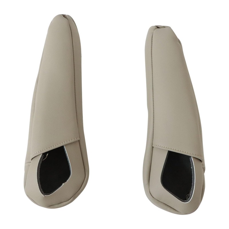 FZJDSD 2pcs Tan Leather Seat Armrest Cover Compatible with Toyota