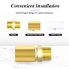 TAILONZ PNEUMATIC Brass Hexagon Socket Fitting for Connections, 3/8 inch