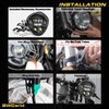 BWCarid 7 Inch LED Motorcycle Headlight DOT Approved With DRL