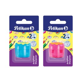 Pelikan flower double pencil sharpener, 1 pcs.