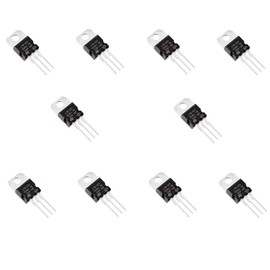 HeyNana - 10 pcs L7812CV LM7812 L7812 12V 1.5A 1500mA TO-220 Voltage Regulator IC 12V 1.5A TO-220