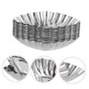ULTECHNOVO 20Pcs Nonstick Egg Tart Molds Stainless Steel Cupcake Muffin