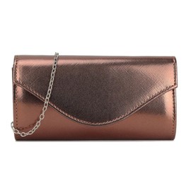 LeahWard Women's Clutch Bag Party Wedding Purse Evening Handbag, Evening Clutch Bags, (Bronze)