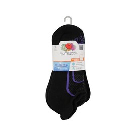 Fruit of the Loom Women's CoolZone Active Lightweight Cotton Socks, Blue, Shoe Size: 8-12