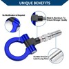 Hihaha Tow Hook/Universal Car Front Bumper Towing Hook/Durable Metal Rotary