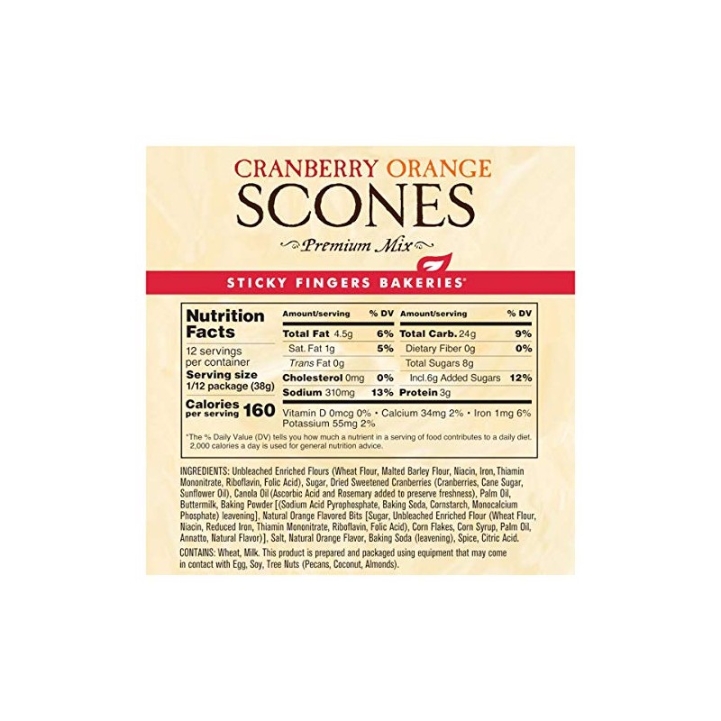 Scone Mix - Cranberry Orange - 16oz (454g)