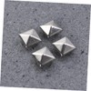 COHEALI 200pcs 10mm Square Metal Studs Spikes for DIY Punk