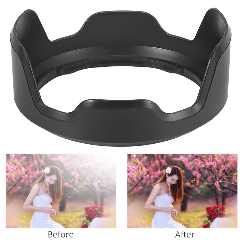 LH‑DC90 Lens Hood, Camera Lens Sunshade Rainproof Cover Replacement for