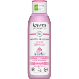 lavera Gentle Shower Gel - Natural Cosmetics - Vegan - Certified - Shower Gel - with Organic Wild Rose and Organic Cotton - Biodegradable Formulas without Mineral Oils - 250 ml