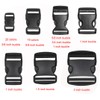 Penta Angel 3/8 Inch Black Plastic Curved Buckle DIY Craft