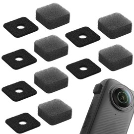 Alovez 6 Pairs Microphone Windmuff Compatible with Insta360 X3/X4 Anti-Noise Windbreak Sponge Cushion Wind Noise Cancelling for Clear Sound