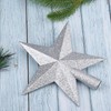 Livder 8 Inches Christmas Tree Top Crown Glitter Star Decoration