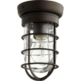 Quorum 7282-86 One Light Ceiling Mount, Bronze/Dark