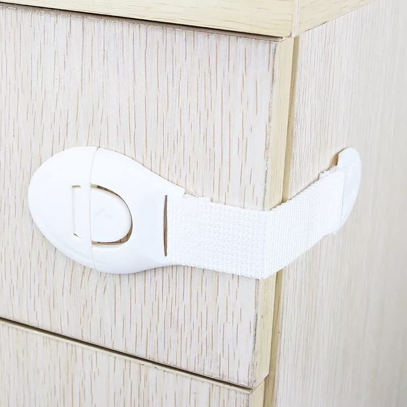 10 x Child Safety Drawer Lock Cupboard Lock Baby Strap