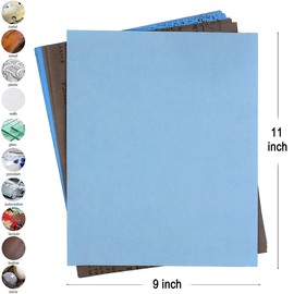 CenterZ 9x11 inch 18 Sheets Sandpaper, Wet or Dry 2000-12000 Grit 9 Assortment Sand Paper, Super Fine Abrasive Pads for Automotive Sanding, Wood Turing Finishing, Metal Furniture Polishing and More