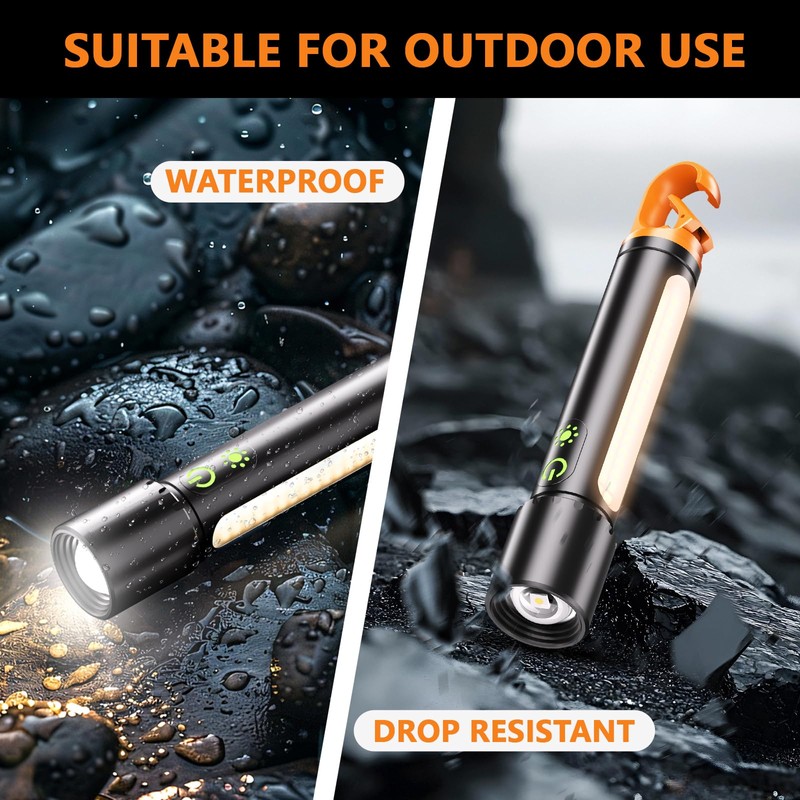 Rechargeable Led Flashlight High Lumens,30W Super Bright Flashlight,2000 Lumen Magnetic