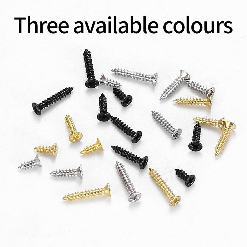 Small Self-Drillin, 2400 Small Wood Screws, Phillips Screws, Flat Head