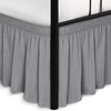 Biscaynebay Wrap Around Bed Skirts with Split Corners for Queen