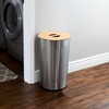 Household Essentials 7081-1 Round Metal Laundry Hamper - Removable Liner