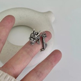 Unbranded Vintage 925 Sterling Silver Dragon Ring Unique Dragon Ring for men & women