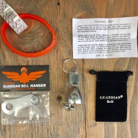 GUARDIAN BELL DA BOMB PEWTER COMPLETE MOTORCYCLE KIT W/ HANGER & WRISTBAND