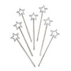 Rhode Island Novelty Mini Sequin Star Wands | Silver |