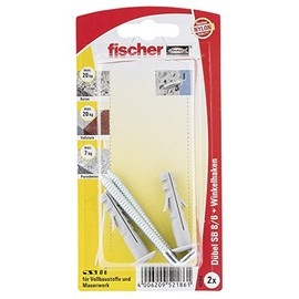 Fischer 52186 SB 8/6 K Expansion Plug - Multi-Colour (2-Piece)