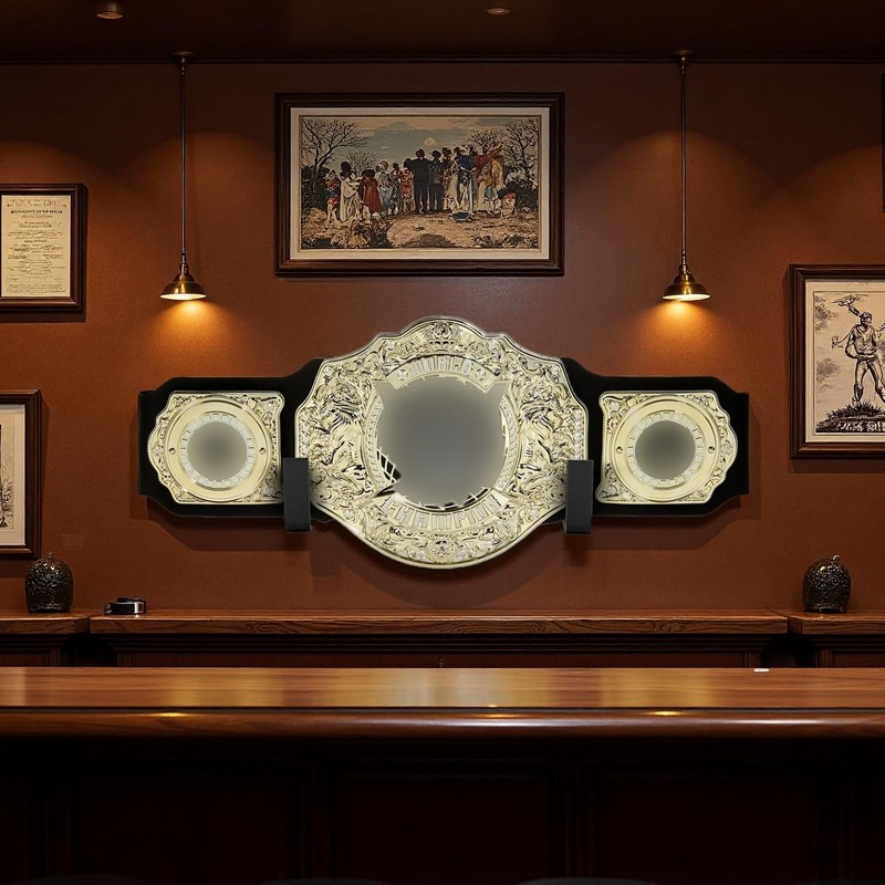 MOOYIYAN Championship Belt Display Holder for Wall, Belt Horizontal Wall