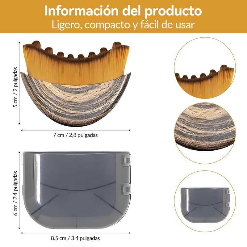 Cepillos Faciales Para Drenaje Linfático - Diseño Ergonómico Suaves Y