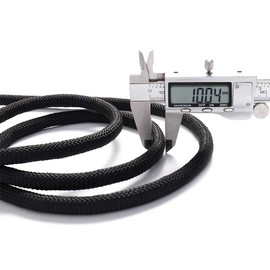 GINEE Outdoor 10mm Static Rock Climbing Rope 200FT Black Safety Ropes Arborist Tree Climbing Rescue Grappling Escape Descender Abseiling Fishing Rope