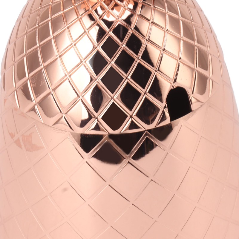 Cocktail Shaker Pineapple Shape Stainless Steel Polished Smooth Surface 500ml