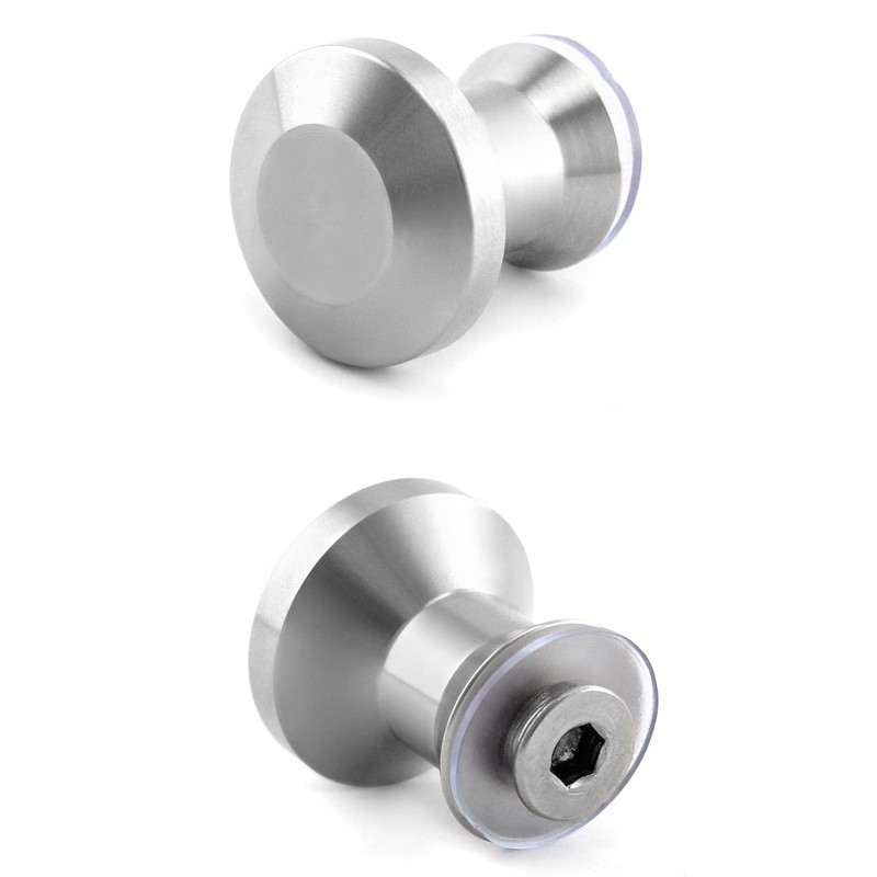 QWORK® Shower Door Knobs, 304 Stainless Steel Shower/Bath Pull Handle,