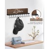 FANGSUN Hat Rack for Wall, Wooden Baseball Cap Organizer with
