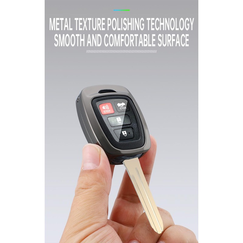 ontto Alloy Car Key fob Cover Fit for Toyota Rav4