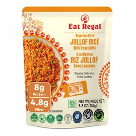 Eat Regal Jollof Rice with Vegetables, 8.8 Ounce, Pack of 6