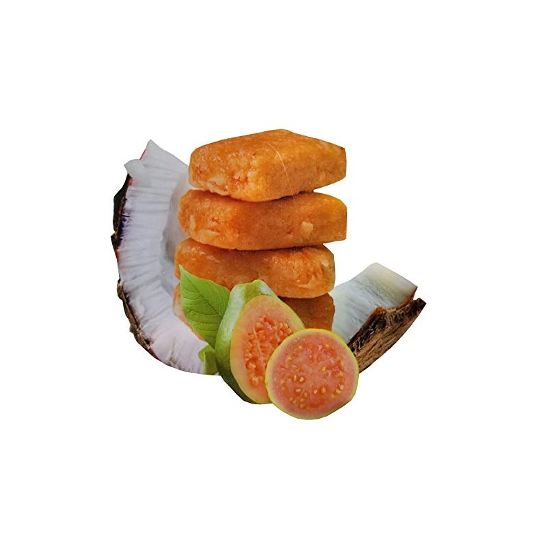 Dulzura Entree Bites Coconut with Guava Snacks, Vegan, 3.4 Ounce