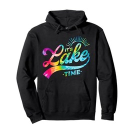 It's Lake Time Cute Retro 70s Summer Vacation Pullover Hoodie