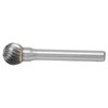Single Cut Burr Ball Shape Carbide Rotary File Professional for