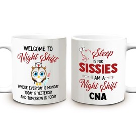 MEDROC Certified Nursing Assistant Gifts - Coffee Mugs Ceramic 11oz, CNA Week Gifts Bulk for Women Men, Nurse Assistant Appreciation Gift, Funny Tea Cups, CNA Accessories For Work