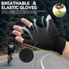 ROCKBROS Cycling Gloves Elastic Half Finger Gloves Non-Slip Breathable for