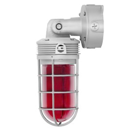 LEDVANCE Red Accessory Lens for Jelly Jar LED Luminaire, 120-347V, 80 CRI, 3 CCT Select 3000/4000/5000K, Adjustable Mounting, Dimmable, Gray, Red Lens - 1 Pack (63789)