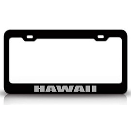 Customola - Hawaii Country Flag Metal License Plate Frame Tag Holder