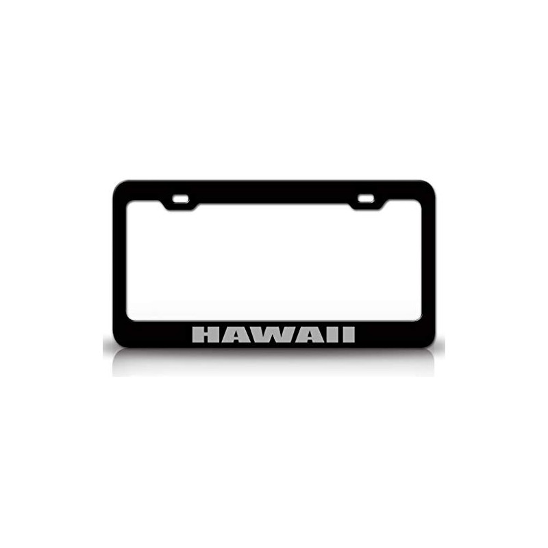 Customola - Hawaii Country Flag Metal License Plate Frame Tag
