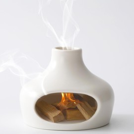 IVWOXO Palo Santo Holder, Handmade Ceramics Palo Santo Burner, Smudge Bowl for Meditation Yoga, Chimeneas Incense Holder, Incense Burner Zen Decor