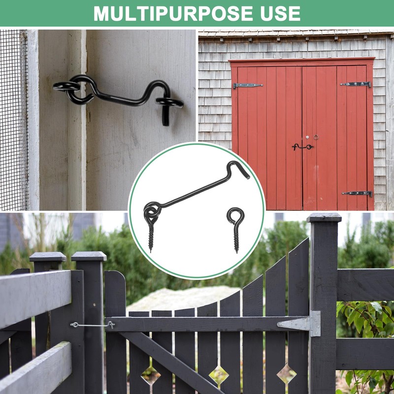 M METERXITY 5-Pack Hook and Eye Latch for Door 3